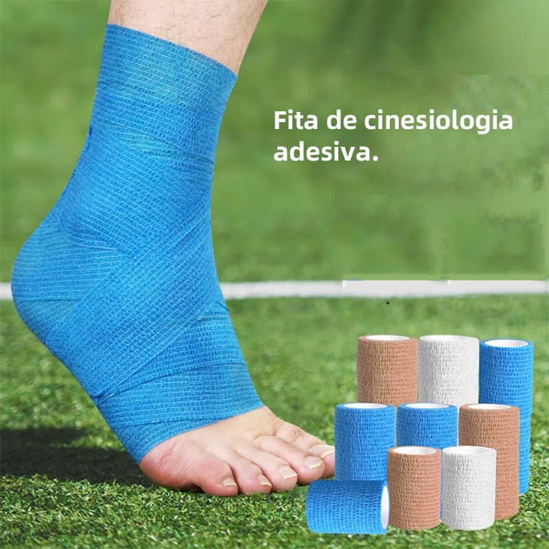 5cm*4,5mFita Esportiva Portectiva Envoltório Atlético Auto-Adesivo Protetor De Dedos Musculares Para