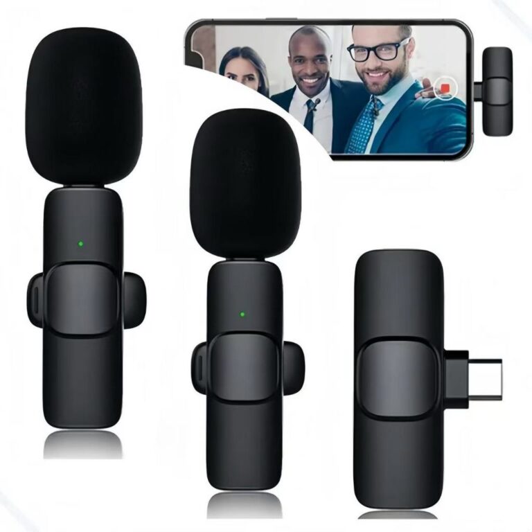 Microfone Celular Lapela Sem Fio K9 para iphone e 