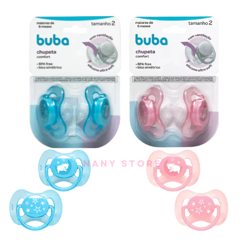 Kit 2 Chupetas Silicone Confort Ultra Soft 0-18 Me