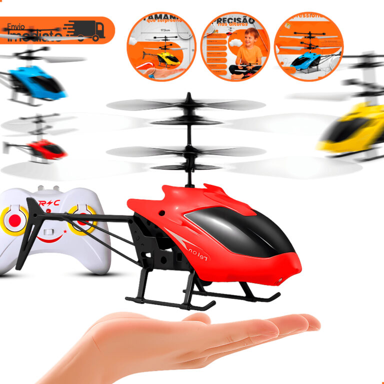 Helicóptero Drone Voa Controle Remoto Brinquedo S