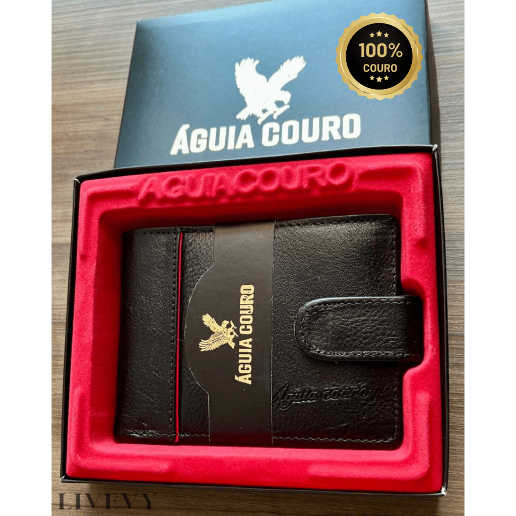 Carteira Masculina Couro | Carteira 100% Couro Legítimo  | Carteira Masculina Homem | Carteira