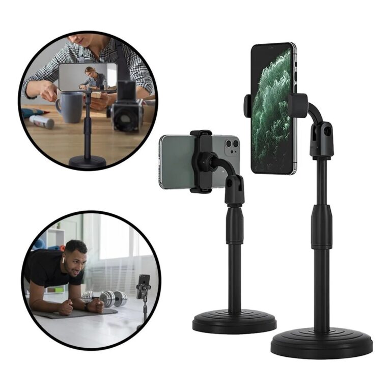 suporte apoiador de celular mesa tripé selfie reg