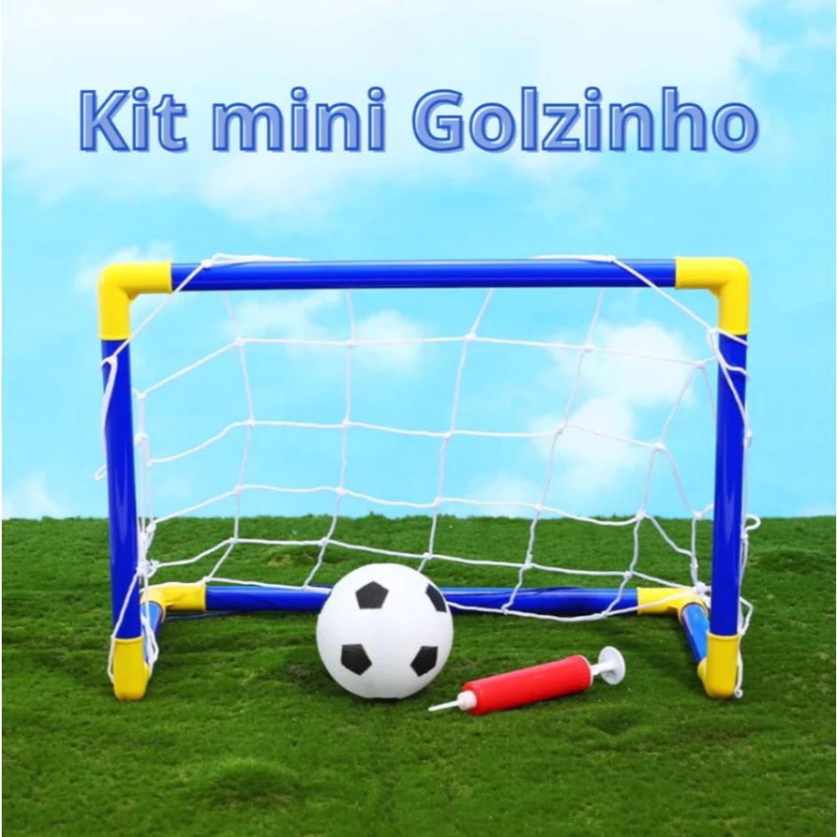 Trave rede bola, futebol kids, kit golzinho, trave de bola, futebol infantil