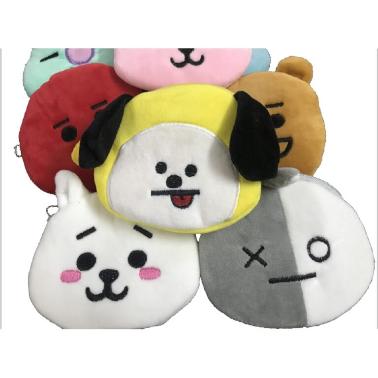 BTS BT21 Mini Bolsa Para Moedas De Pelúcia Troca 