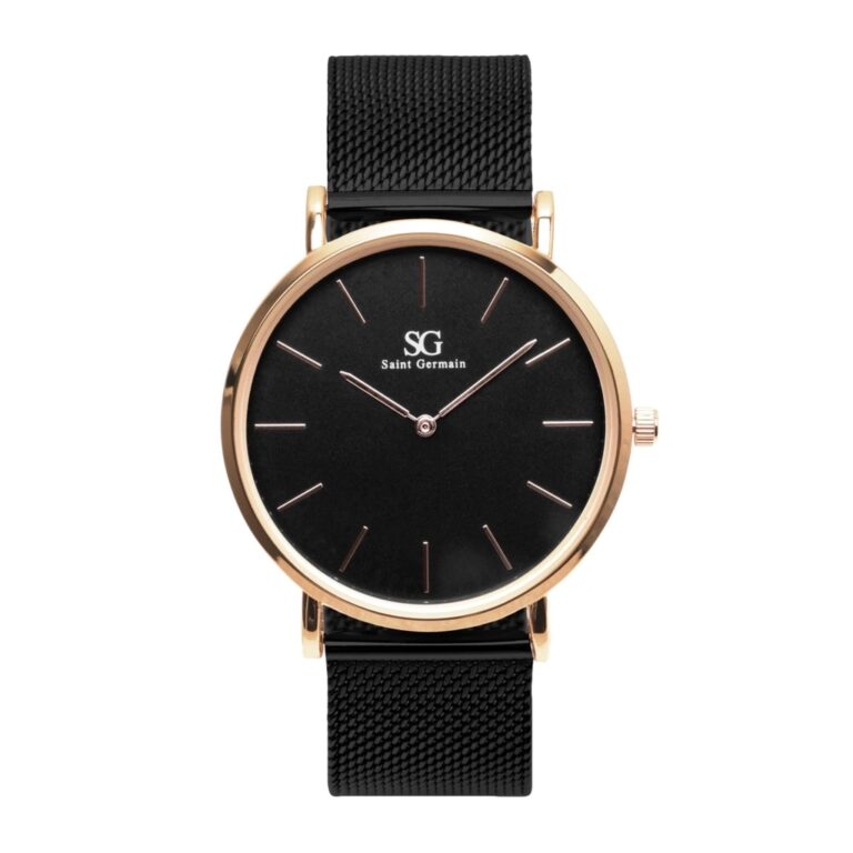 Relógio Masculino e Feminino Preto Saint Germain 