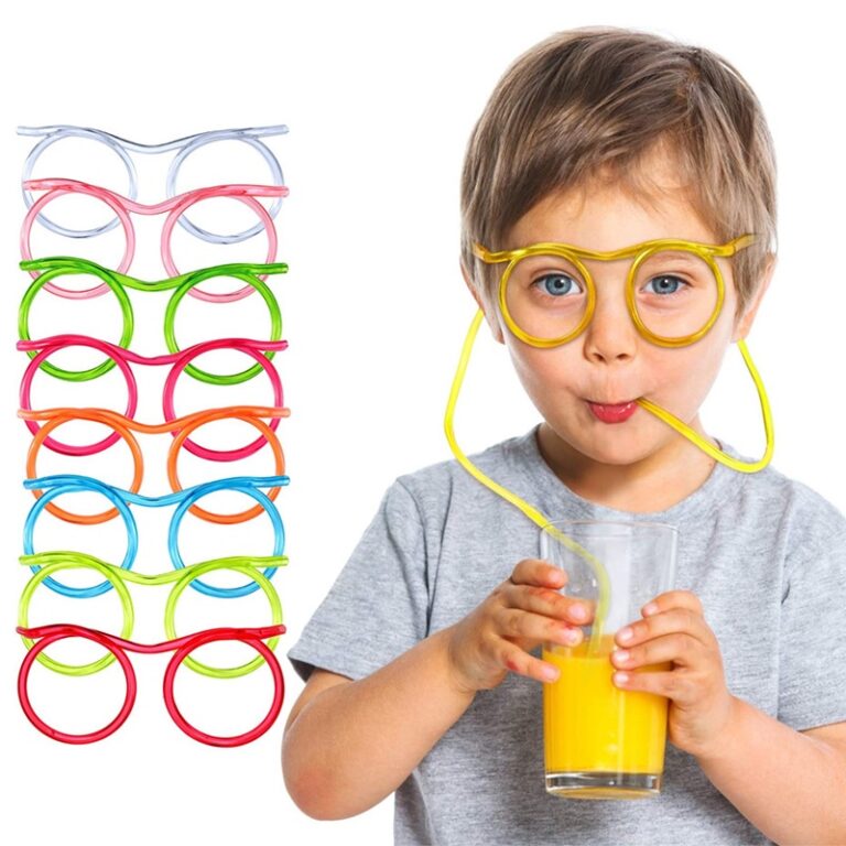 Funny Soft Plastic Straws Drink Copos De Palha Fle