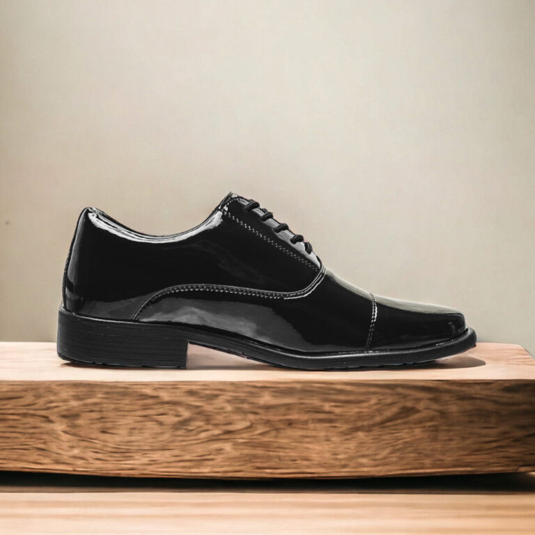 Sapato Social Militar  de Couro Masculino Esporte 