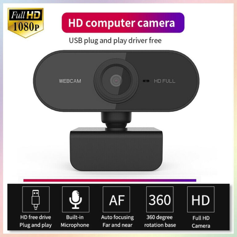 Webcam Microfone Camera Full Hd 1080p Computador P
