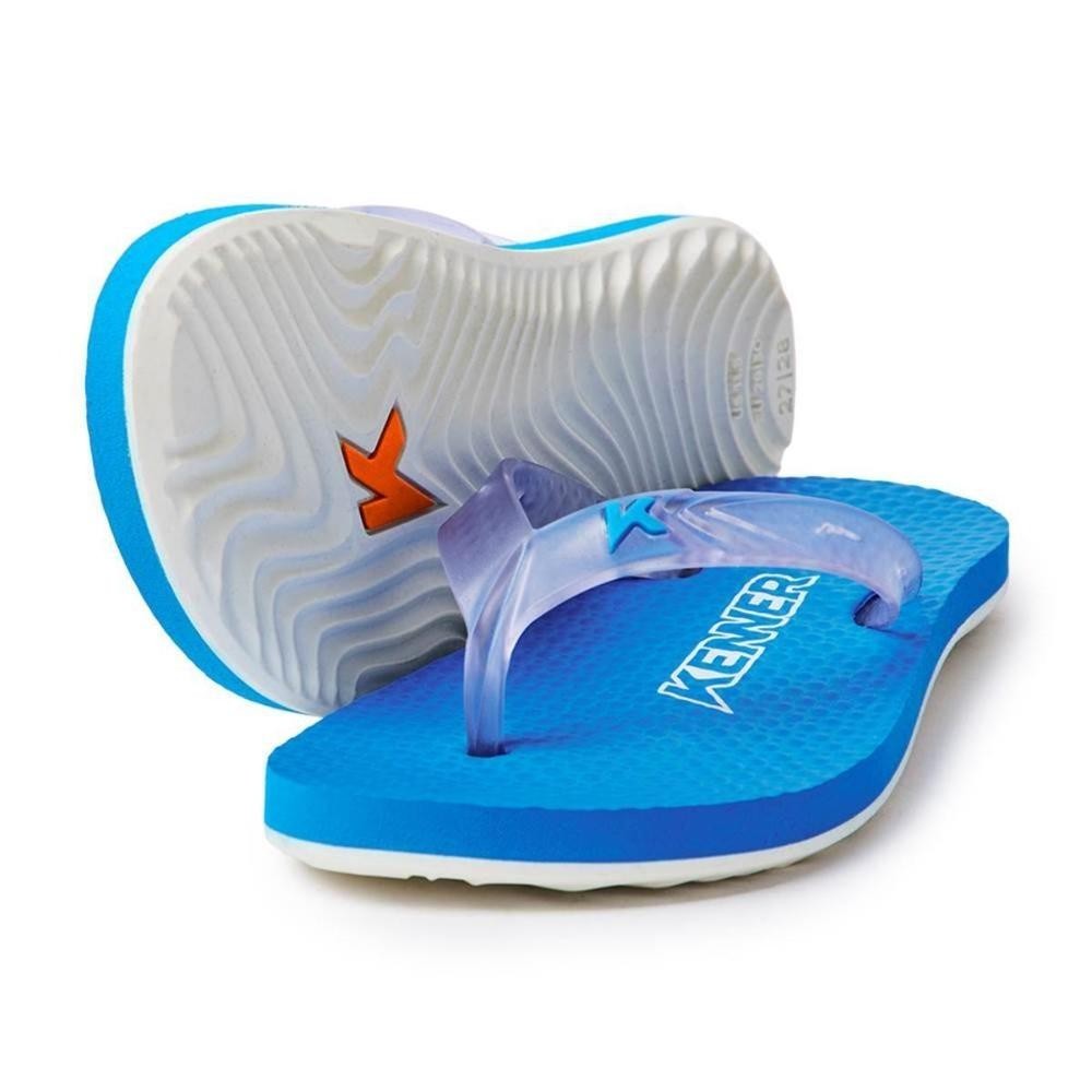 Chinelo Infantil Kenner New Summer Kids – Azul e Branco