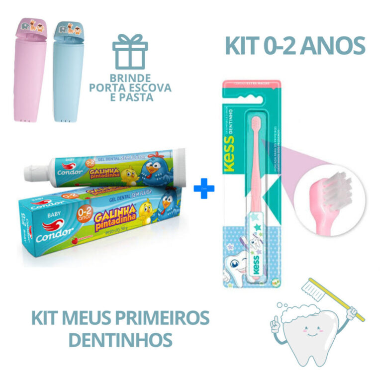 Kit Higiênico Meus Primeiros Dentinhos Escova Kes