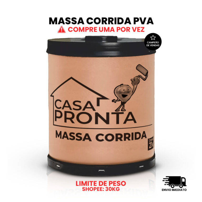 Massa Corrida Premium PVA Revestimento 21kg Branca