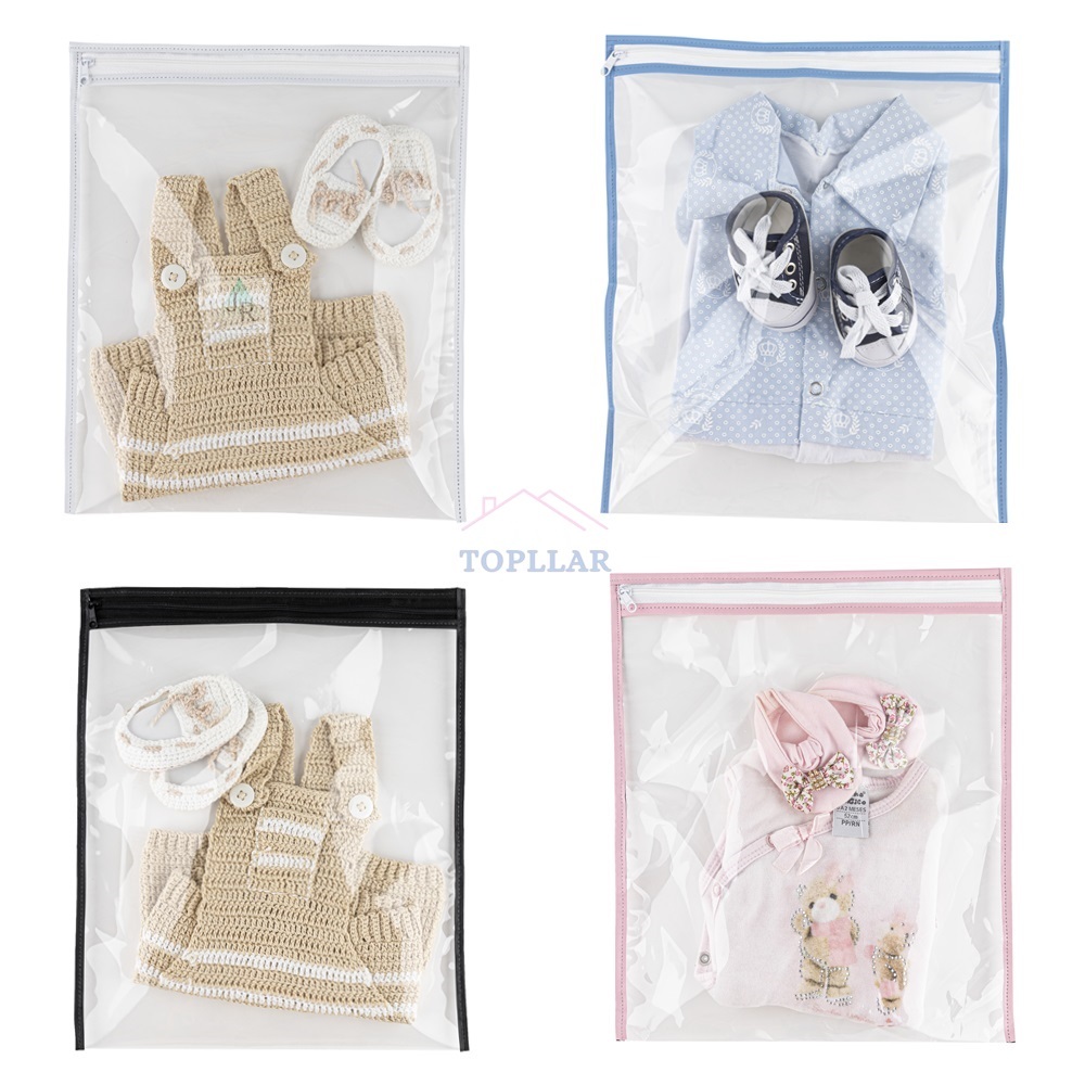 Kit 8 Saquinhos Maternidade Várias Cores Organizador Multiuso Nécessaire Com Zíper