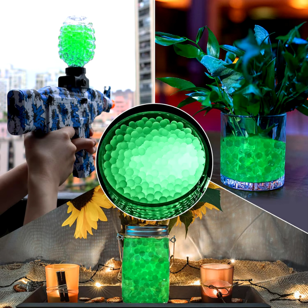 kit bolinhas neon para arma de gel 7-8mm orbez brilha no escuro LINHA FAST GOLD