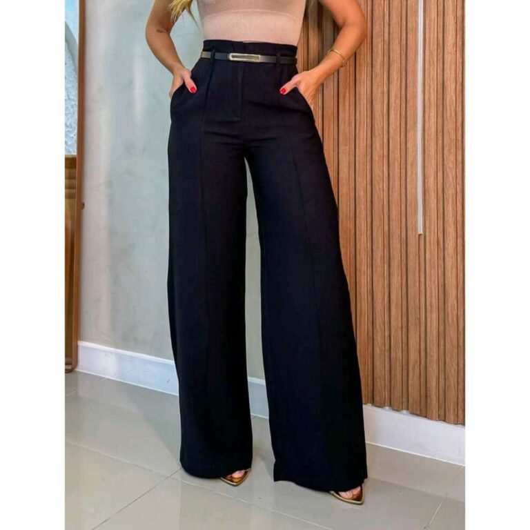 PANTALONA ALFAIATARIA COM CINTO