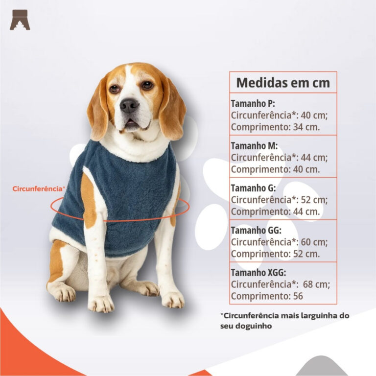 Sueter para pets (tamanho PP, P, M G, GG) – 