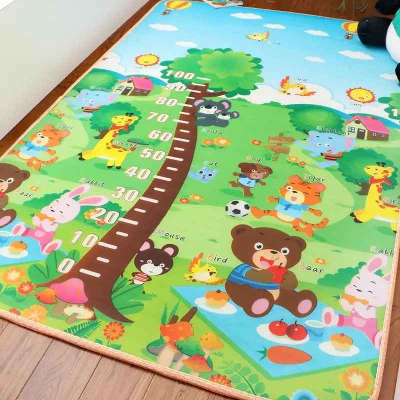 Tapete de Atividades Infantil Gigante – Escolha seu Modelo | Fazendinha com Régua de Crescimento ou