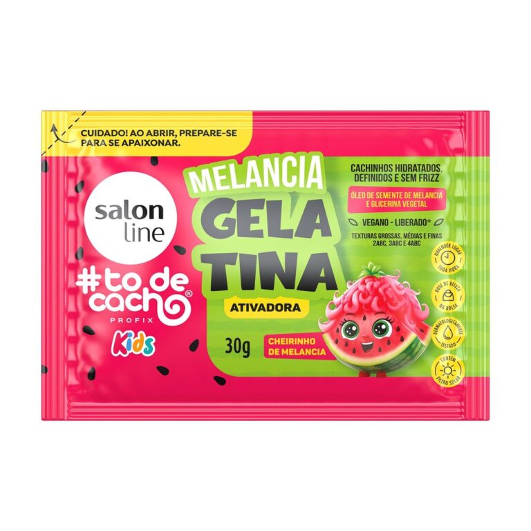 Sachê Melancia Gelatina Ativadora #todecacho Kids