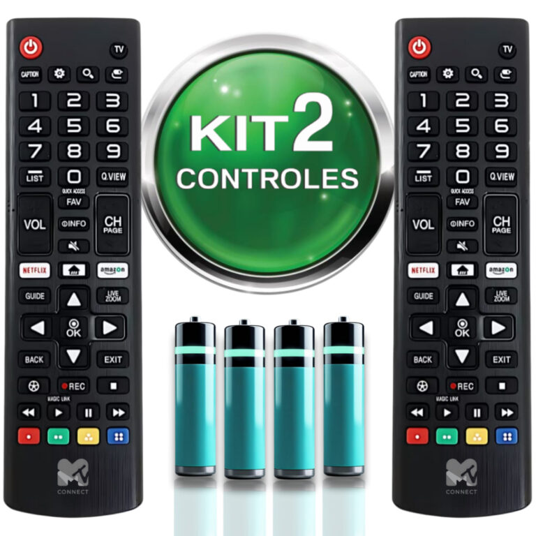 KIT Controle remoto para TV LG Smart Compatível L