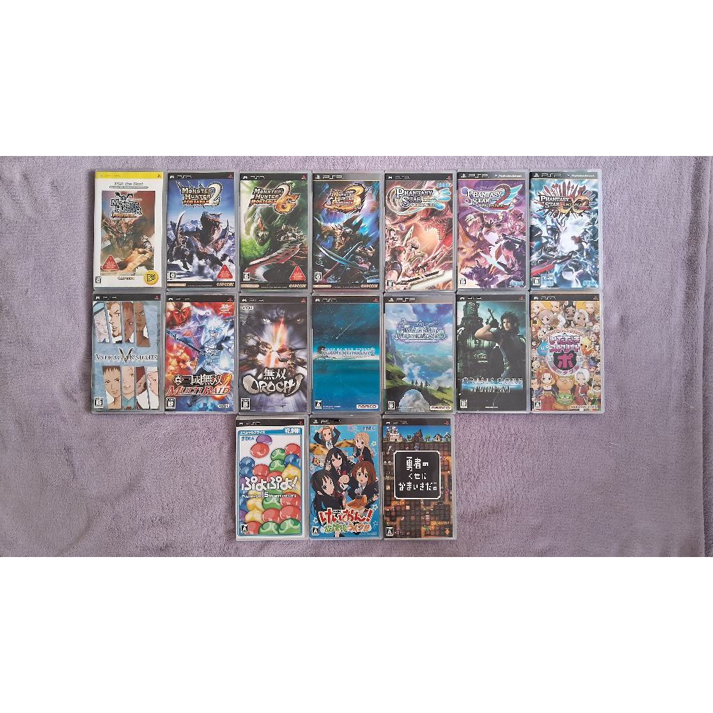 Jogos originais para PSP, completos, japoneses, Final Fantasy, Phantasy Star Portable, Tales of the