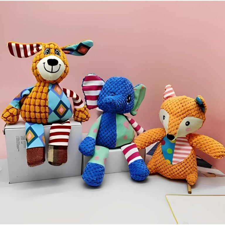 Brinquedo Pet Bichinhos De Pelúcia Com Apito E So