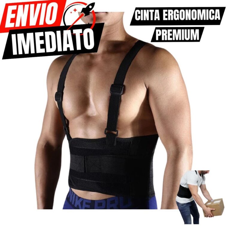 Cinta Lombar Colete EPI Faixa Ergonômica Corretor