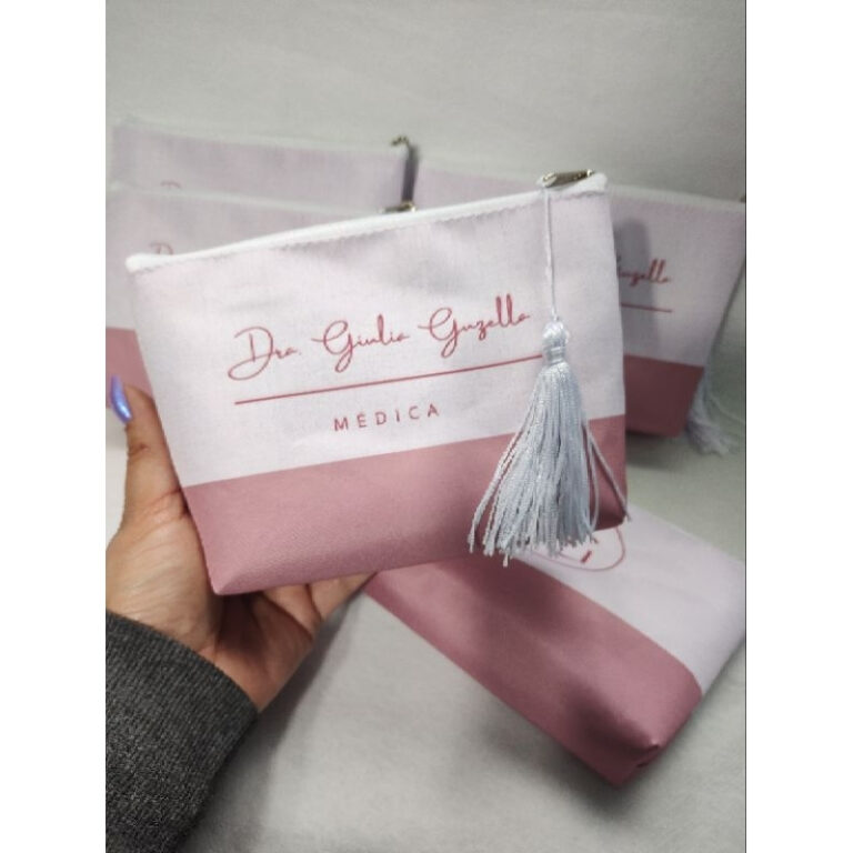 Kit 20 Necessaire c/ Pingente Personalizada com No