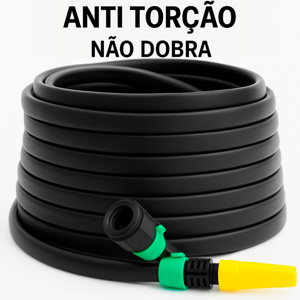 Mangueira de Jardim Anti Torção Não Dobra Reforçada 5/10/15/20/25/30/35/50 Metros