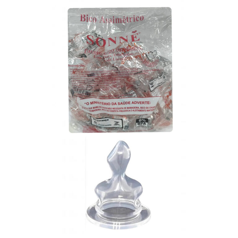 Bico De Mamadeira Silicone Anatômico Pacote 10 Un