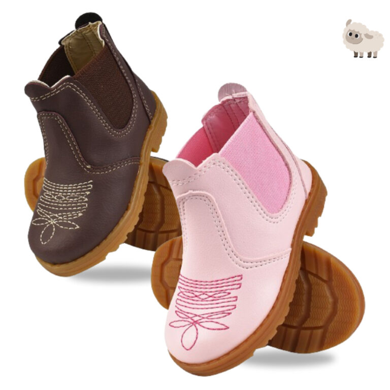 Bota Botina Country Bordada Infantil Coturno Confo
