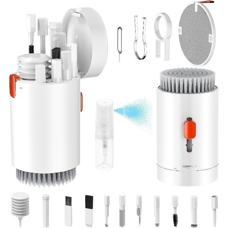 Kit De Limpeza 20 Em 1 De Tela Limpador De Teclado Com Escova Laptop Airpod Para Câmera Monitor De C