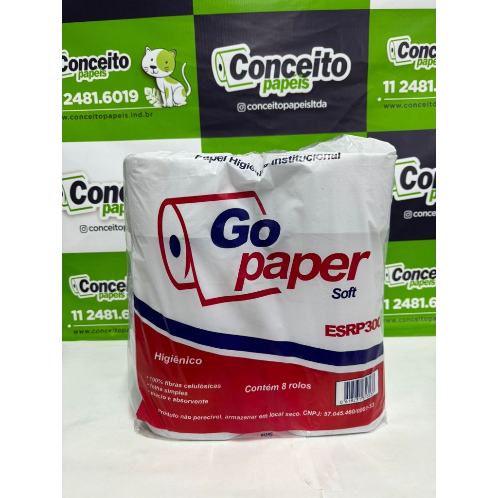 PAPEL HIGIENICO INSTITUCIONAL, GO PAPER SOFT, PAPEL HIGIENICO ROLÃO