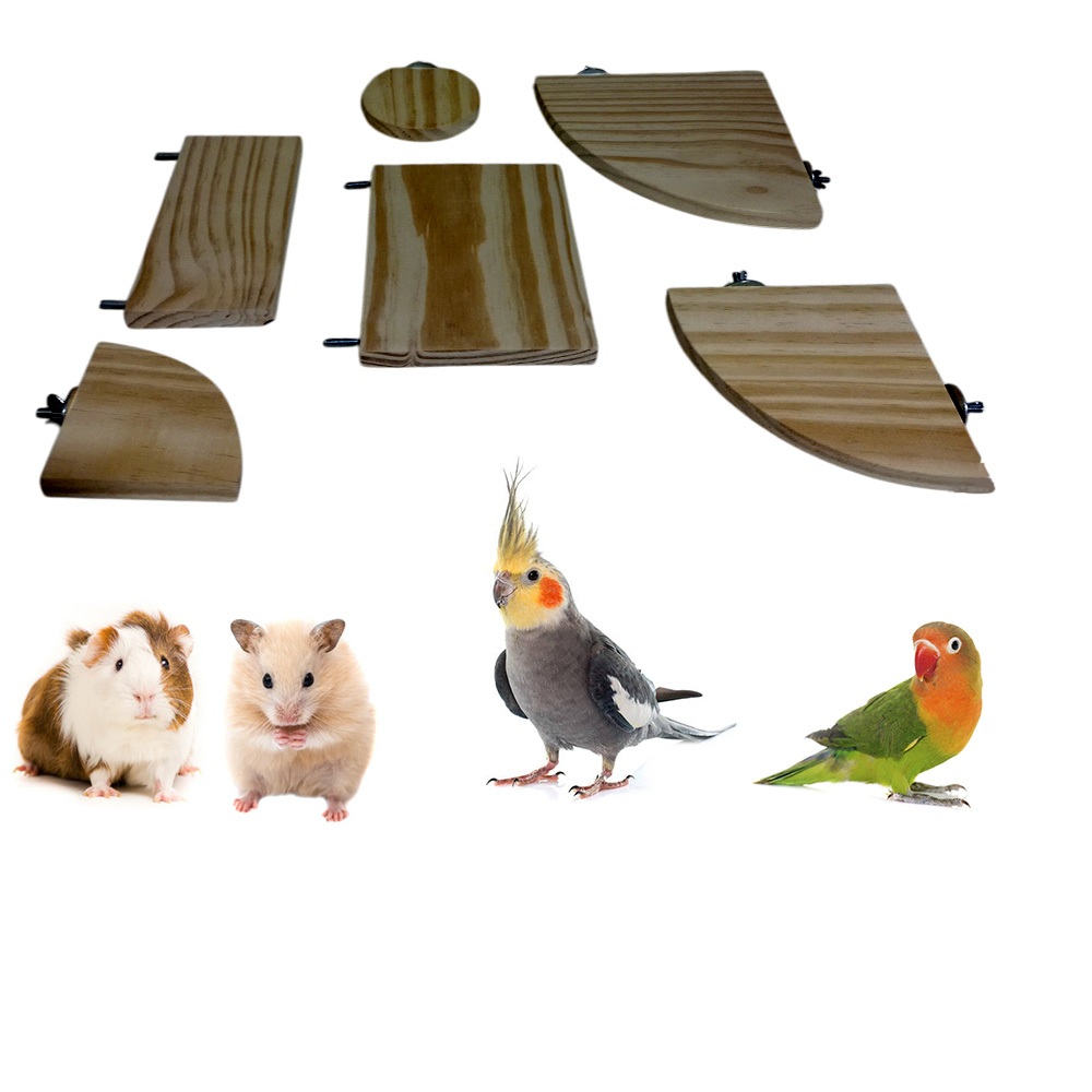 Plataforma de Descanso Suspensa para Agapornis Calopsita Periquito Ring Neck Outras Aves e Roedores
