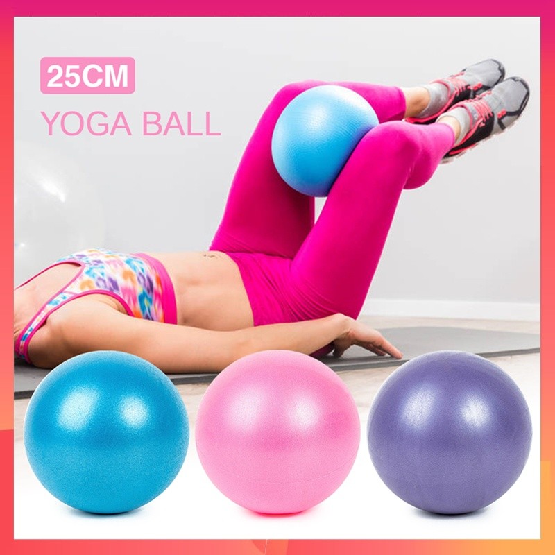 Kit C/1/2/3 Bola Overball Pilates Fisioterapia Yoga Alongamento Exercicios 25 Cm GA214 -BUSCABUSCABR