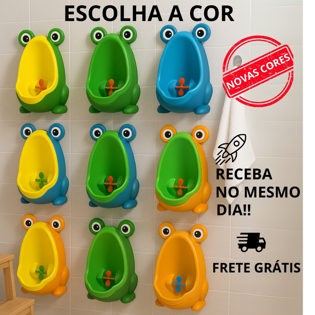 Mictório Sapinho Pinico Desfralde Criança Treino Baby Todas Cores