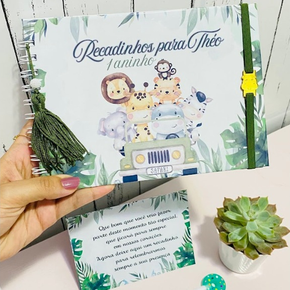 Caderno de Assinaturas PERSONALIZADO de chá de be