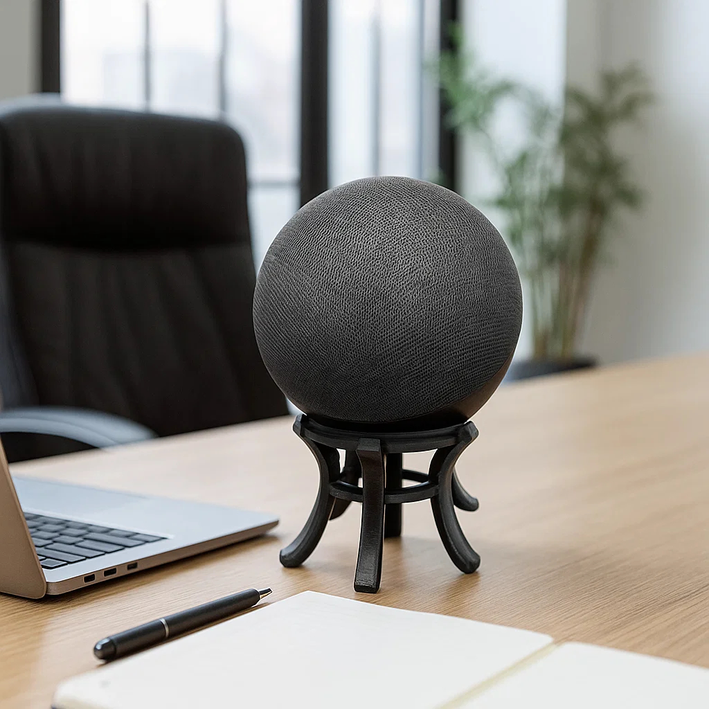 Suporte Base Echo Dot Alexa 4a E 5a Geração Estiloso Útil Prático Mesa Design Compacto Funcional Sal