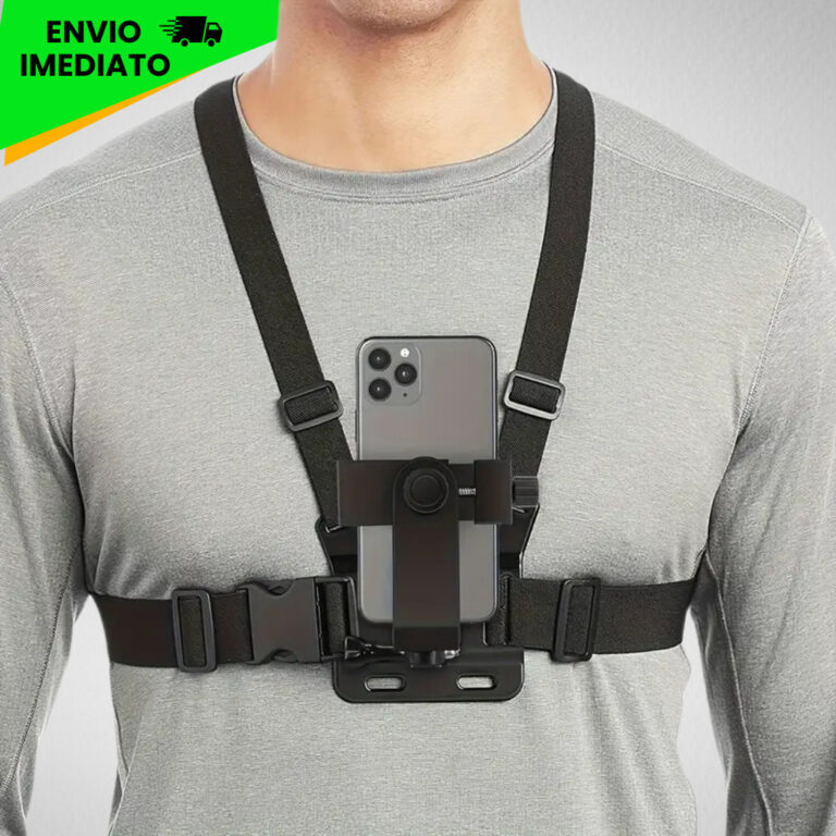 Suporte de Peito Para Celular e Gopro Peitoral Pei