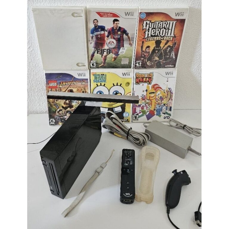 nintendo wii black completo com jogos e acessório