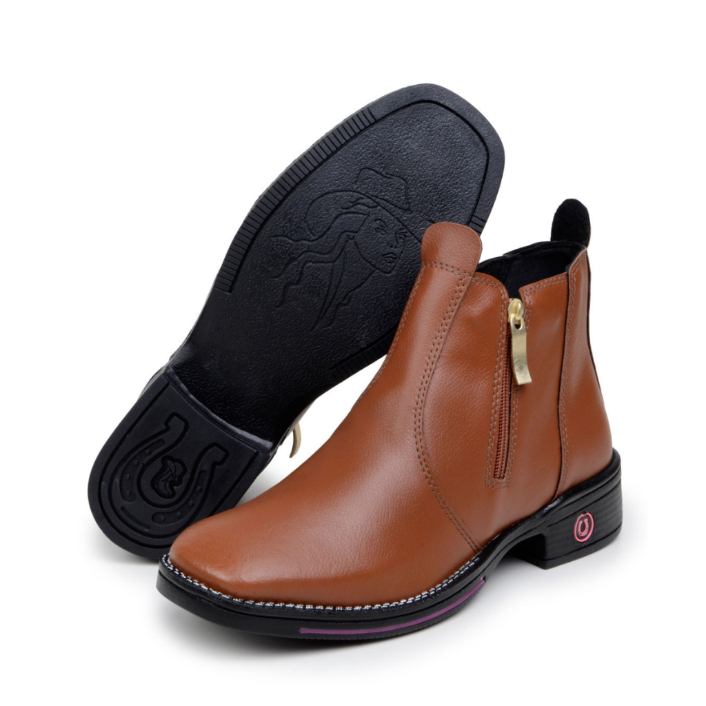 Bota Feminina Estilo Casual Leve Macia Trabalho Campo Roça