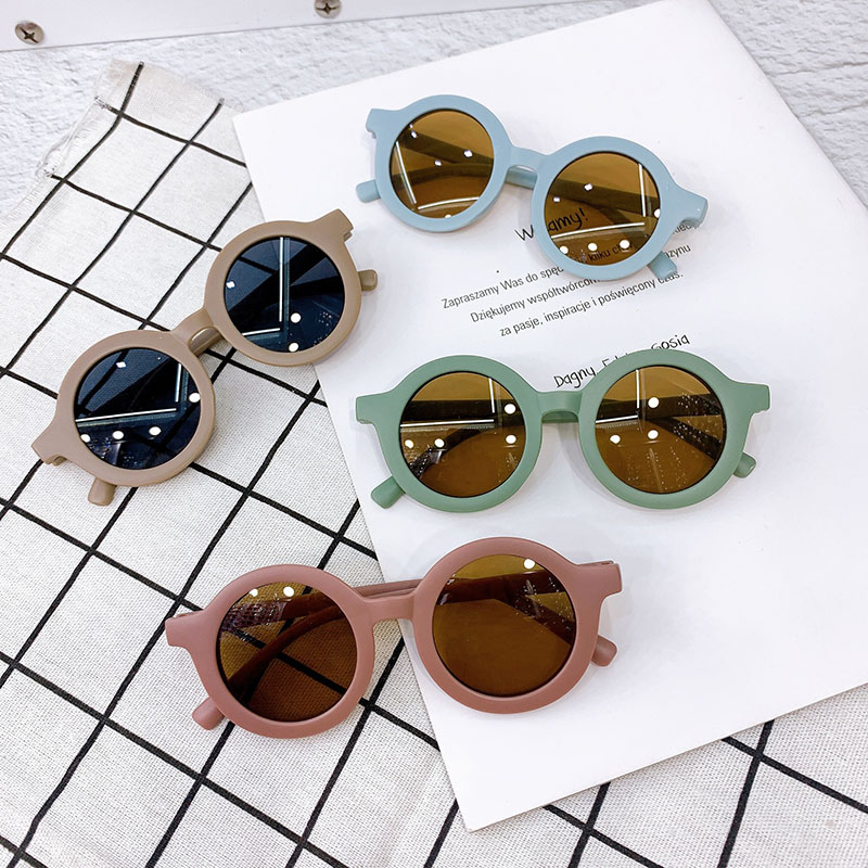 Óculos De Sol Redondos Vintage , Para Bebês , Meninos E Meninas , Proteção UV400 , Clássicos , Moda