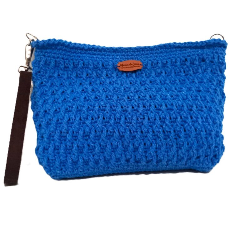 Bolsa Carteira Cluch em Crochê Casual Elegante Mo