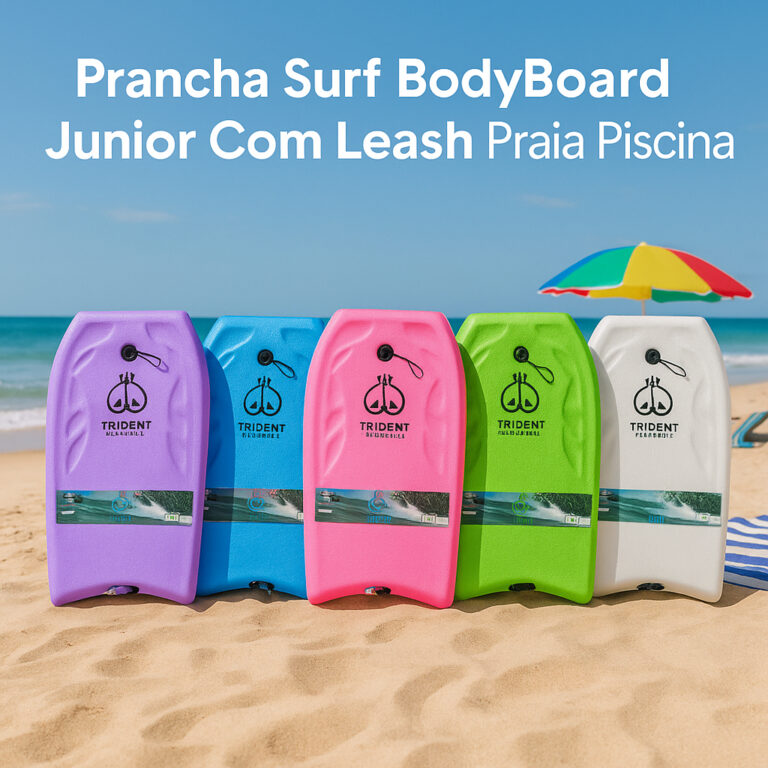 Prancha Surf BodyBoard Junior Com Leash Praia Pisc