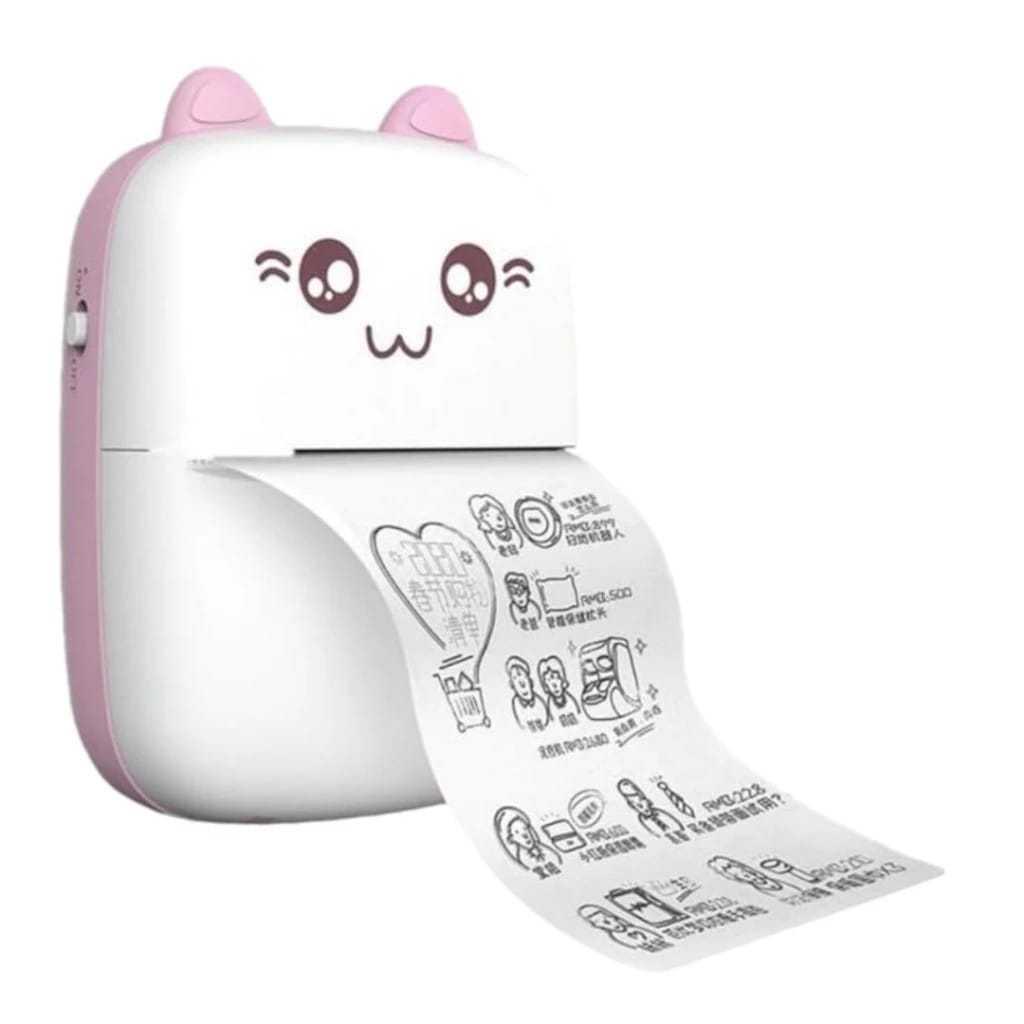 Mini Impressora Bluetooth Recarregável Portátil Térmica De Bolso Sem Fio