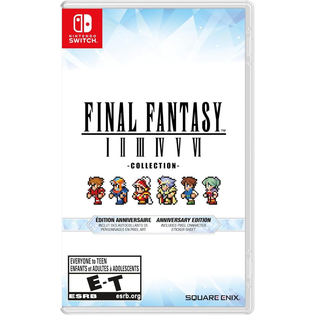 Final Fantasy Pixel Remaster Collection I-VI Anniversary Edition Nintendo Switch