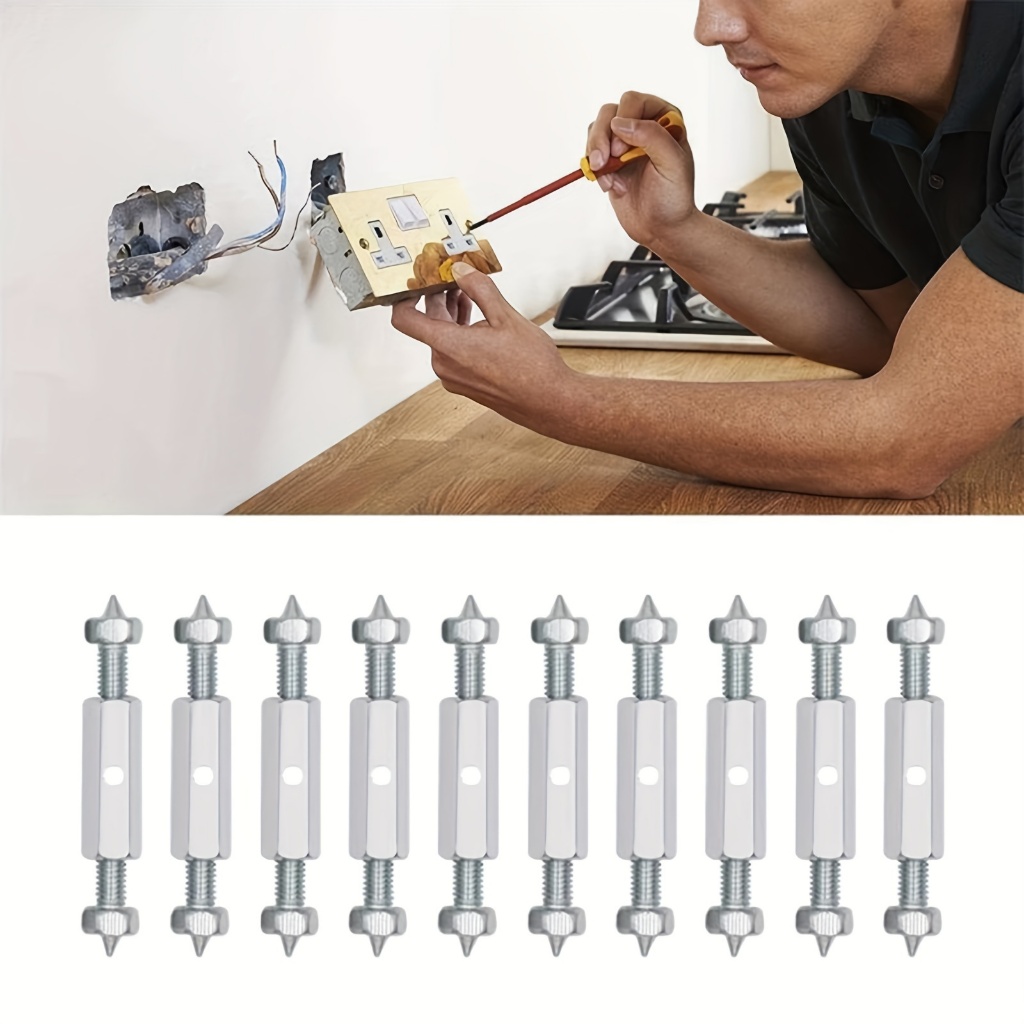Conjunto de 10 peças Caixa De Soquete Reparador Elétrica Suporte Haste Interruptor universal