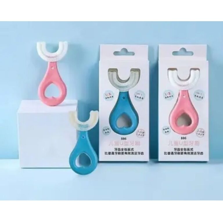 Escova de Dente Infantil em Forma de U 360° Graus
