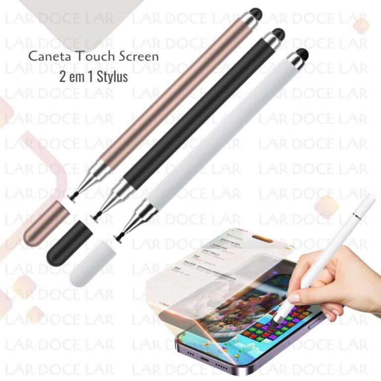 Caneta Stylus 2 em 1 Toque Celular E Tablet Ponta 
