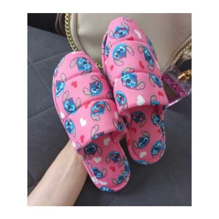 Pantufa Chinelo De Quarto Unissex com Estampa Em T