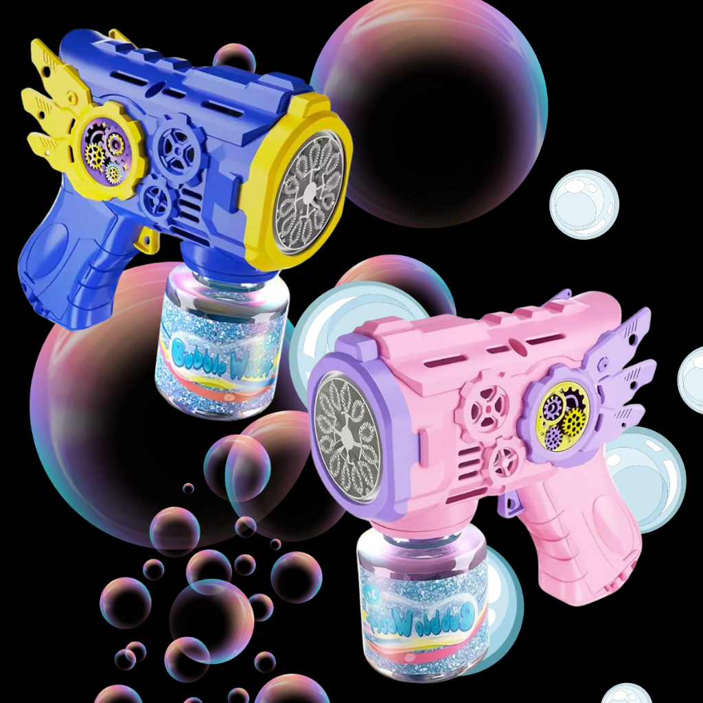 Brinquedo arminha de bolha de sabão colorido infantil máquina de bolha de sabão presente de aniversá