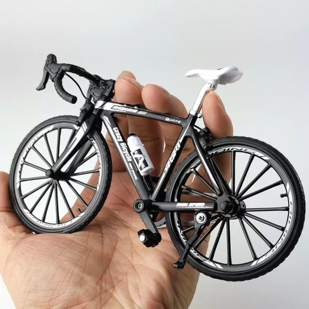Bicicleta Miniatura Coleção Colecionável de Metal Speed Mountain Bike Triathlon MTB Brinquedo